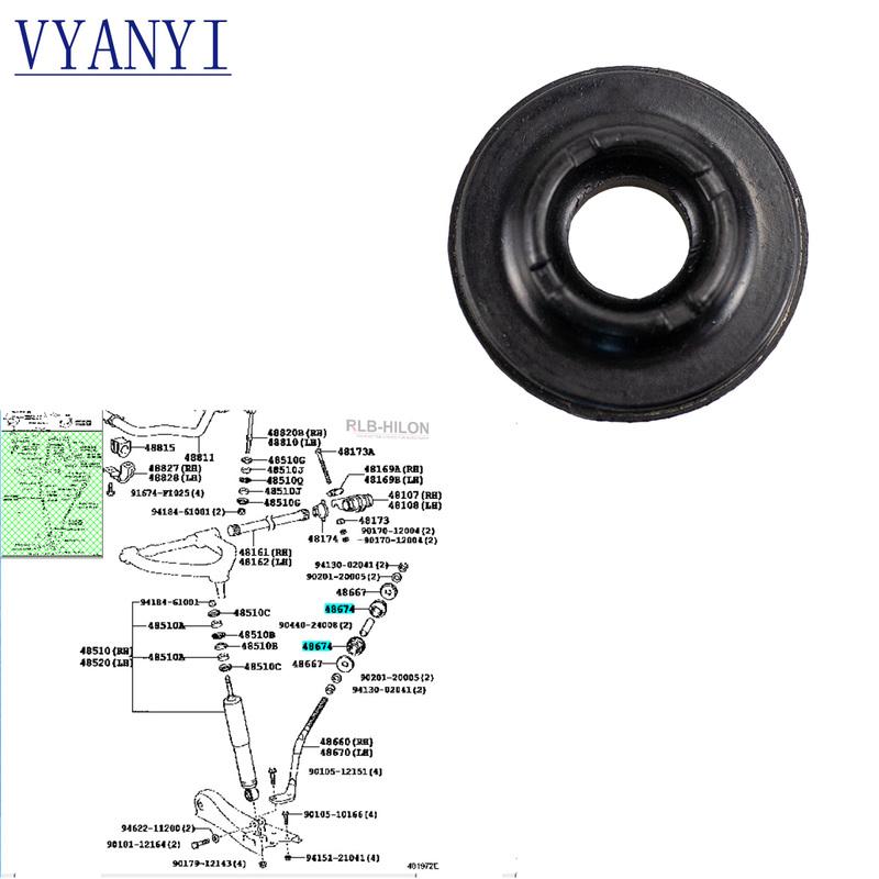 Stabilizer Shaft Rubber Bushing Strut Bar Rubber For Toyota Hiace Commuter Grandia GL Super Grandia GL 2005-