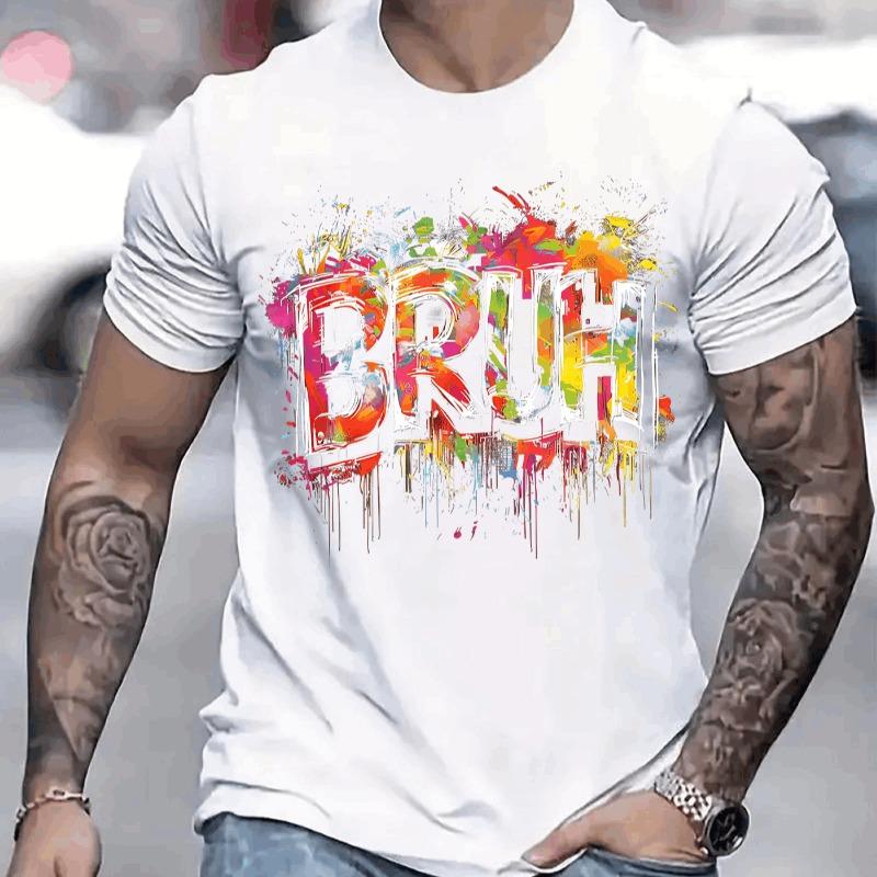 

Men s T-shirt Comfortable Round Neck Casual Short Sleeve XL