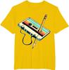 80s Cassette Tape Pencil 1980s Retro Vintage Throwback Music T-Shirt Men Clothing Vintage T Shirt Camisetas