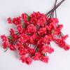 1/3Pcs Peach Blossom Artificial Flowers Bouquet Silk Fake Flowers for Home Decor Garden Wedding Decoration Outdoor Vase Ornament