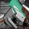Right-Angle F-Type Wrench Plumbing  Wide Jaw Opening Adjustable Universal Torque Spanner Plumber Auto Repair Tools