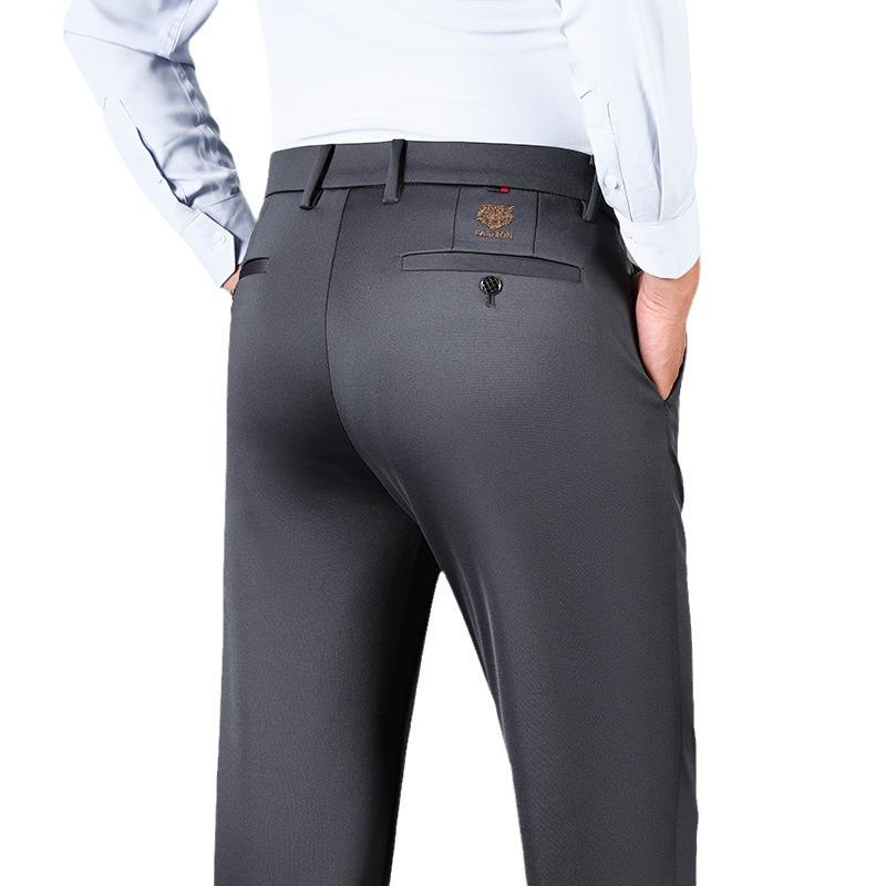 Spring And Autumn New Casual Pants Men'S Casual Pants Business Pants Straight Tube Loose Thick Men'S Pants