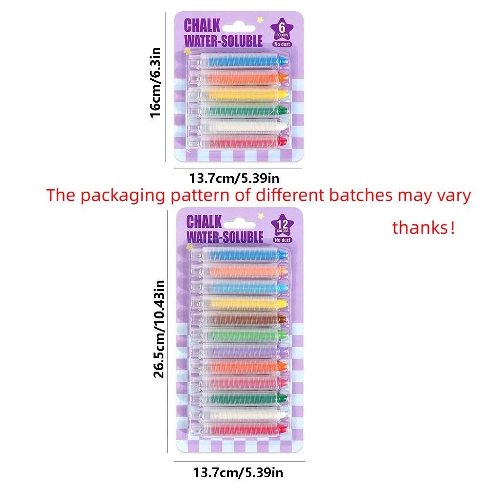 Non-Toxic Drawing Crayons 6/12 Colors Outdoor Art Chalk Creative Washable Chalk  Whiteboard