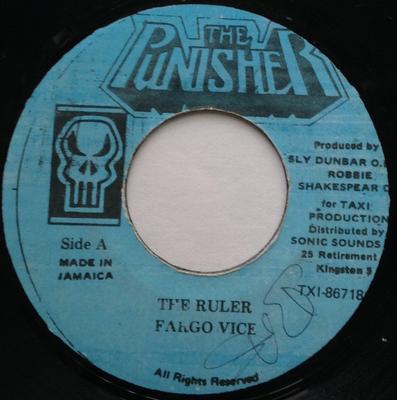 7inch Record FARGO VOICE - The Ruler TXI867182 The Punisher Jamaica Reggae, Ska & Dub Used