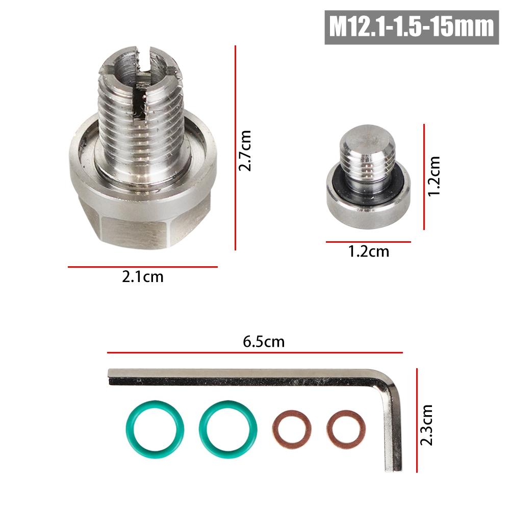 

M12.1x1.25/1.5/1.75 M14.1 M16.1 M18.1x 15 мм пробка для слива масла увеличенного размера Piggyback самонарезающая резьба масляного поддона ремонтный комплект
