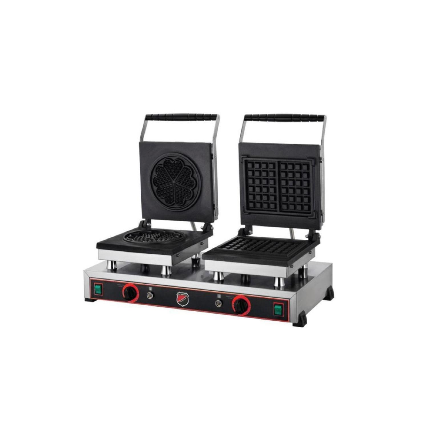 

Intch - Электрическая вафельница Silverinox Double Flower Square Model серый