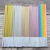 Model Birthday Candles, 6 Straight Poles, Gold-plated Multi-color Party Decoration, Rainbow Candles