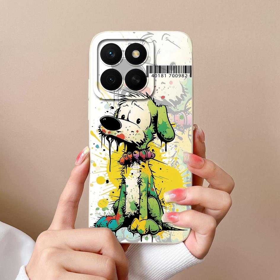 Hülle Für Huawei Honor X8c 7S 10i 20 20e 30 30S 50 50SE 60SE 70 Lite Pro Plus Hübsche Bunte Blume Flüssig Silikon Anti Rutsch Gehäuse Für Huawei Hülle