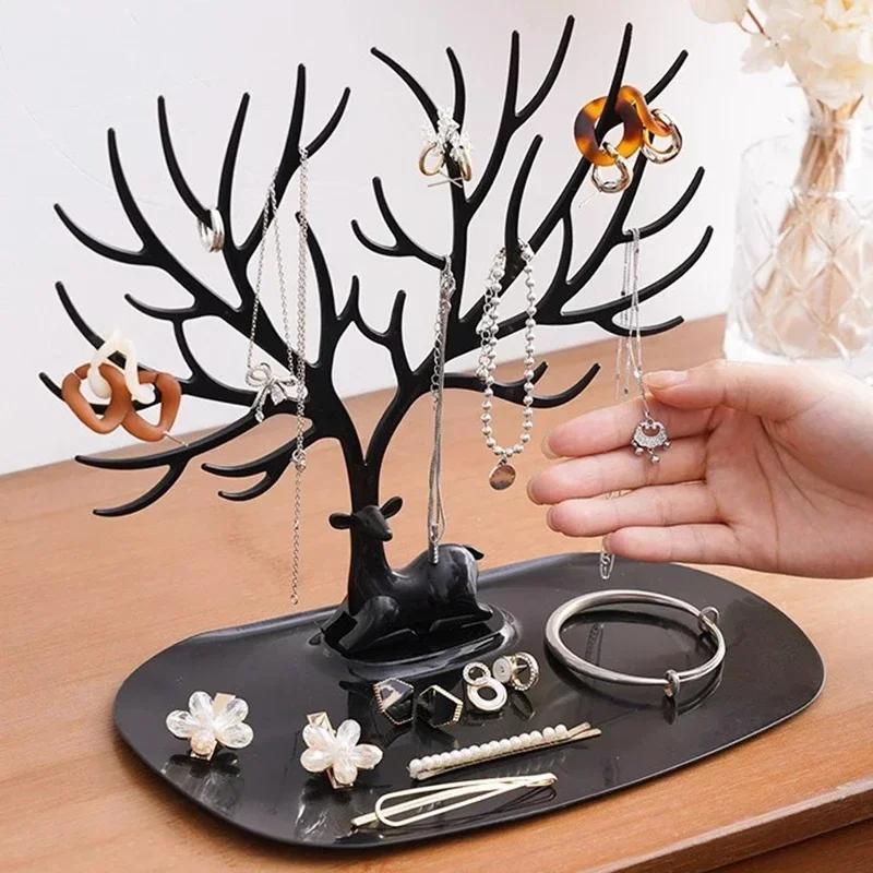 Antlers Makeup Organizer Creative Jewelry Display Stand Wall Shelf For Rings Earrings Necklace Bracelet Bathroom Repisas Home