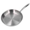 Edelstahl-Pfanne Verdickt 304 Edelstahl Unbeschichtet 3 Schichten Edelstahl-Pfanne zum Omelett-Kochen