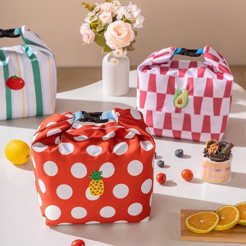 Insulated Lunch Bag Foldable Picnic Bag Cartoon Insulated Bag Cooling Storage