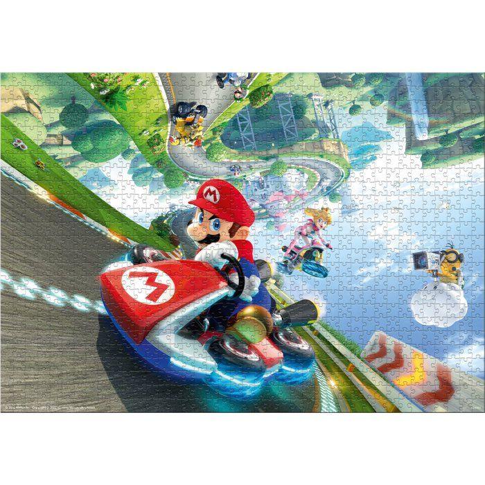 Puzzle - WINNING MOVES - Mario Kart Funracer - 1000 pièces - Dès 14 ans