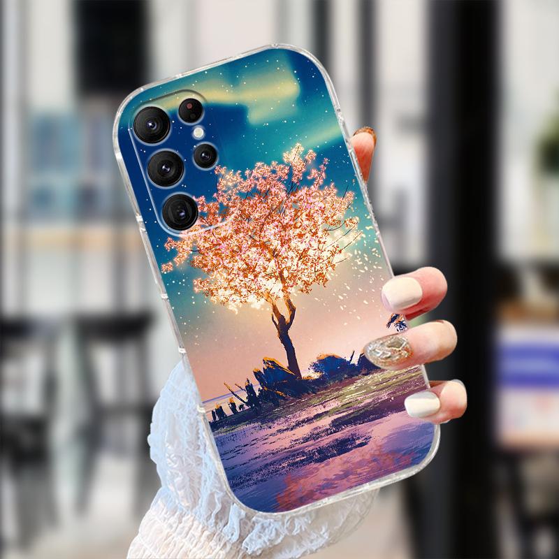 Clear Case For Samsung S25 S24 S23 S22 Ultra 5G Transparent Soft TPU Silicone Phone Cover For Galaxy S22 5G Protective Fundas