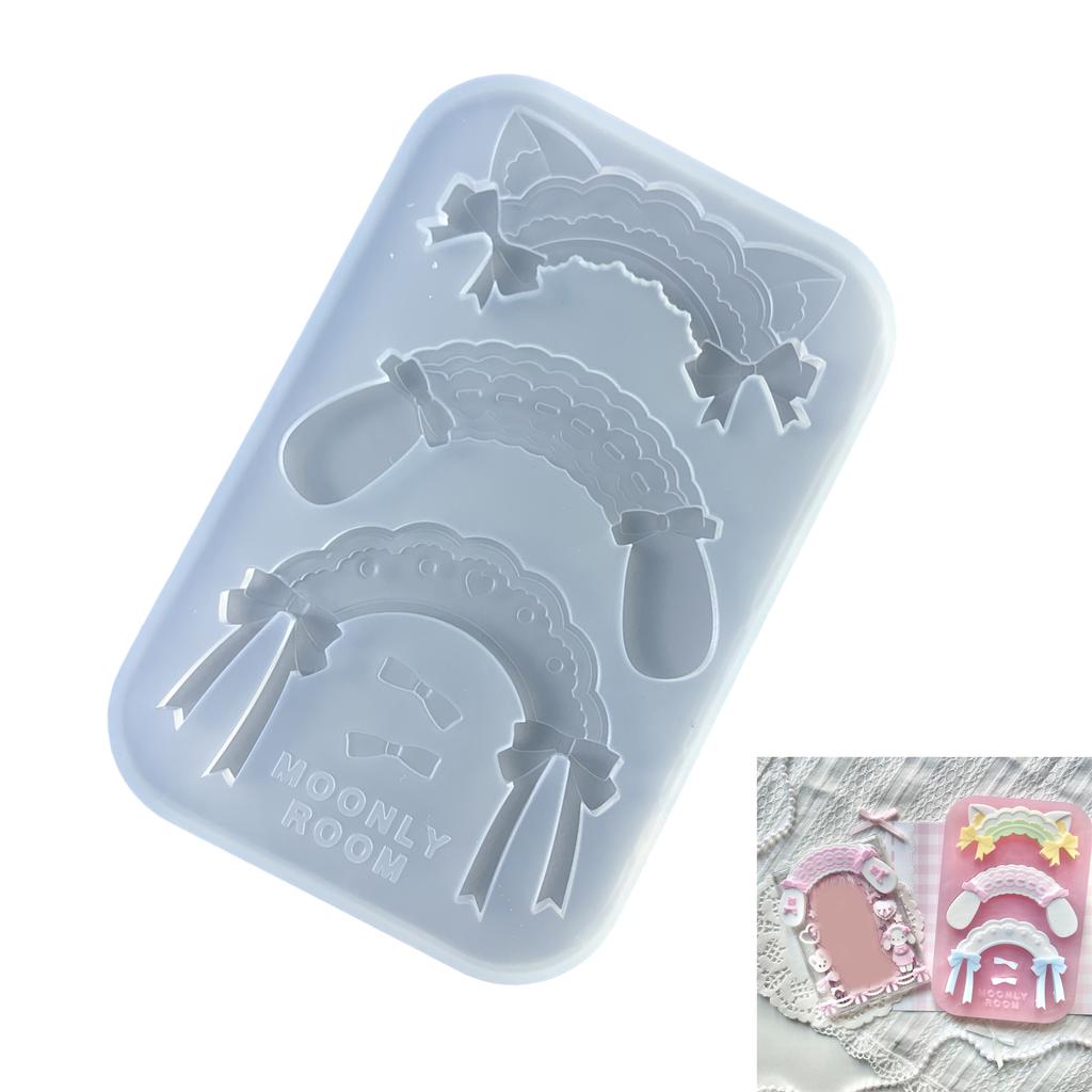 Practical Silicone Maid Headband Accessories Mould Unique Epoxy Resin Jewelry Making Molds for Crafting Enthusiasts