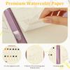 Watercolor Painting Book Portable Creative Stress Relief Kit DIY Watercolor Coloring Books Painting Kit for Beginner Enthusiasts