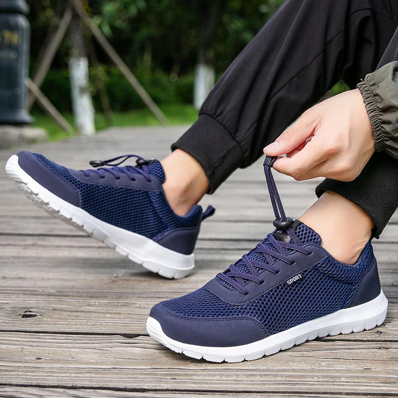 Sneaker Shoes Men Mesh Comfortable Running Outdoor Platform Tennis Casual Walking Lightweight Flat Jogging Shoes Tenis Men Shoes