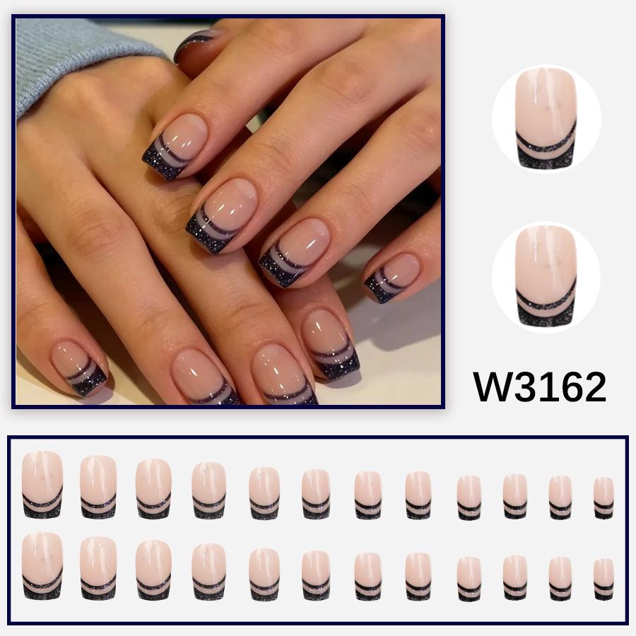 European & American Whitening Daily Wear Nail Art - Medium-Long Style