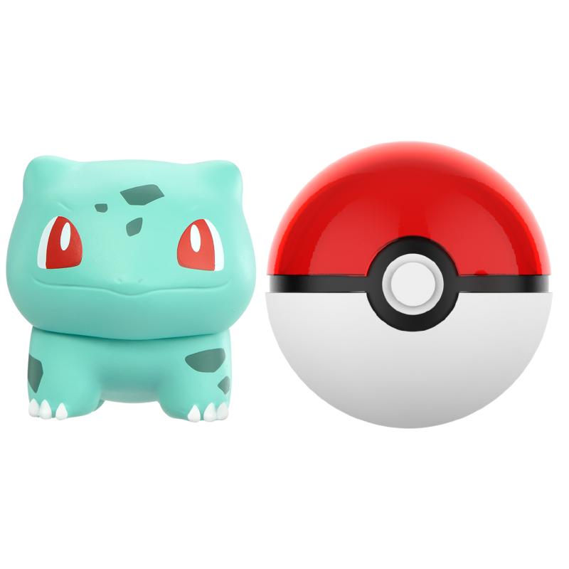 PokeBall Mini Doll Action Figures Pikachu Charmander Bulbasaur Genuine Model Ornament Children's Toy Gift