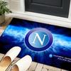 1PC Rug Electric Blue Napoli Logo  Carpet, Chair Rug,Area Rug for Office Bedroom Living Rooms Bedroom, Doormat Decor Christmas Fan Gifts