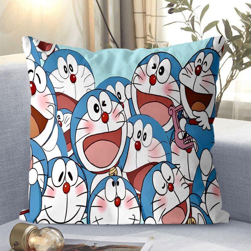 Doraemon Cartoon Doraemon Blau Dicklich Klingelkatze Kissenbezug Sofakissen Sitz Lendenkissen