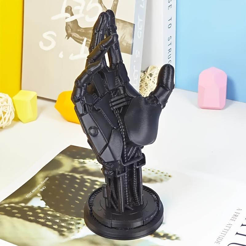 1PC Cyberpunk Robot Resin Craft Ornament, Suitable for Gamepads, Mobile Phones, Etc. | Science Fiction Mechanical Style Decoration