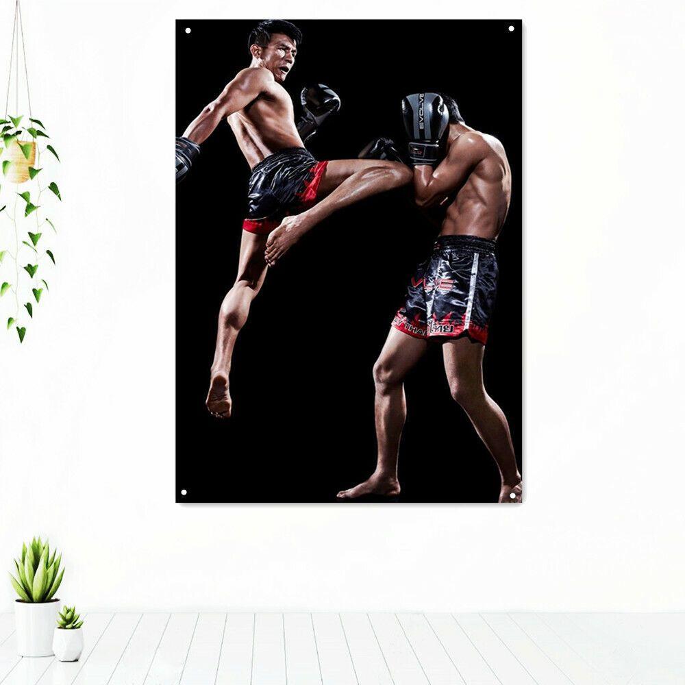 Muay Thai martial arts tapestry 75x100 чёрный