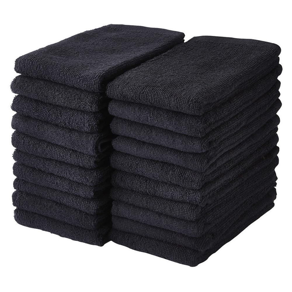 

GamachaTowel Face Towel Set of 20 34 x 80 cm (Same Color) (Black) Approx. чёрный