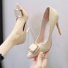 Mode Damen Schuhe Übergröße Mode Spitzschuh Plateauabsätze Lackleder Kleid High Heels Damen Pumps Mary Jane Schuhe Rote Absätze