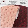 Eco-Friendly Hydrolysis-Resistant 0.9mm Ostrich Pattern PVC Leather for Luggage, Handbags, Furniture, Gift Boxes, and Belts