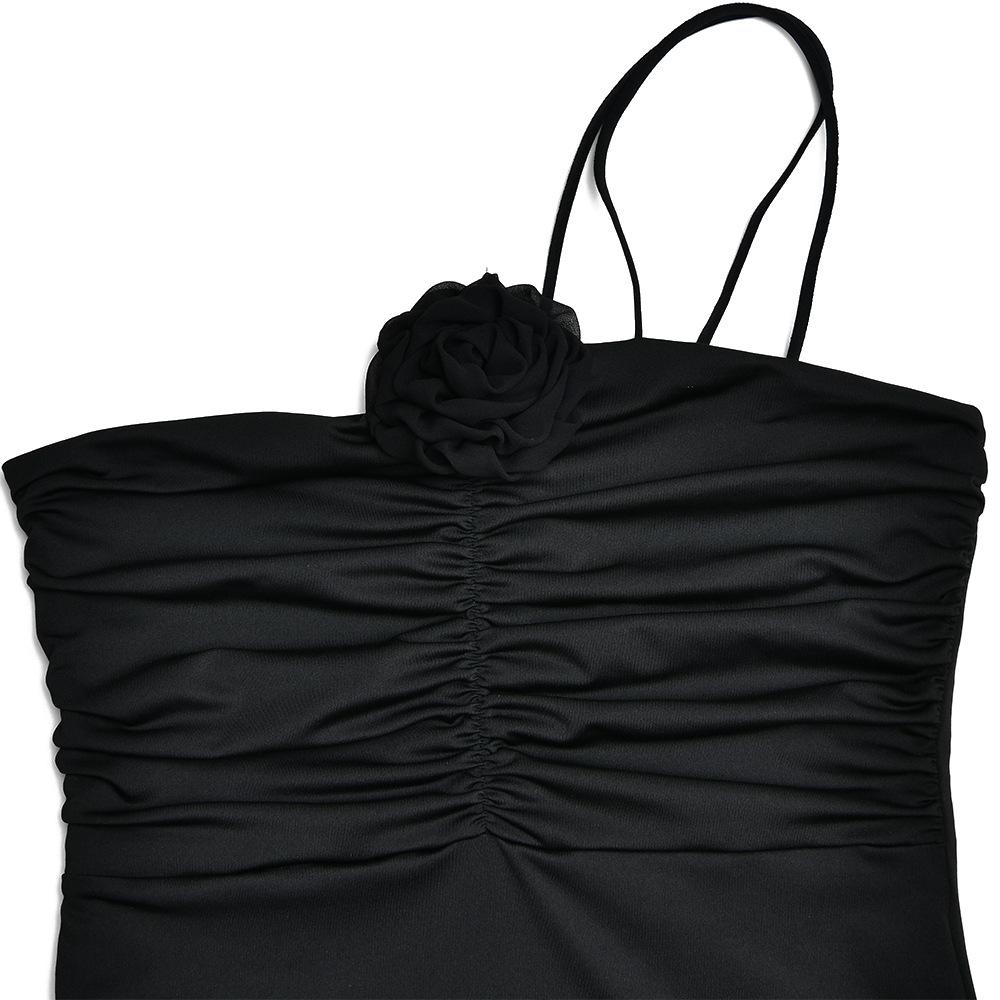 Summer Hanging Neck Sheath Backless Waistless Long Dresses