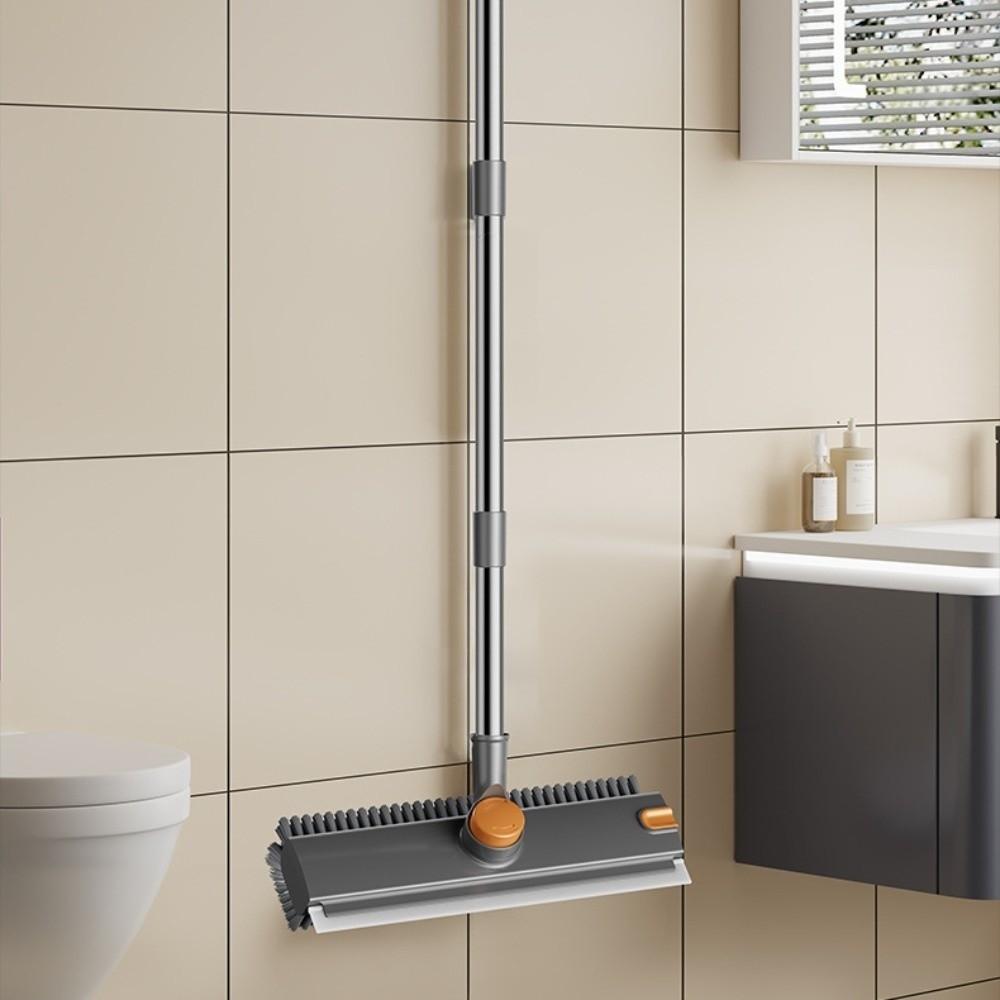 PP Bristles Floor Cleaning Brush Silicone Scraper Strip Seam Brush  Household Cleaning