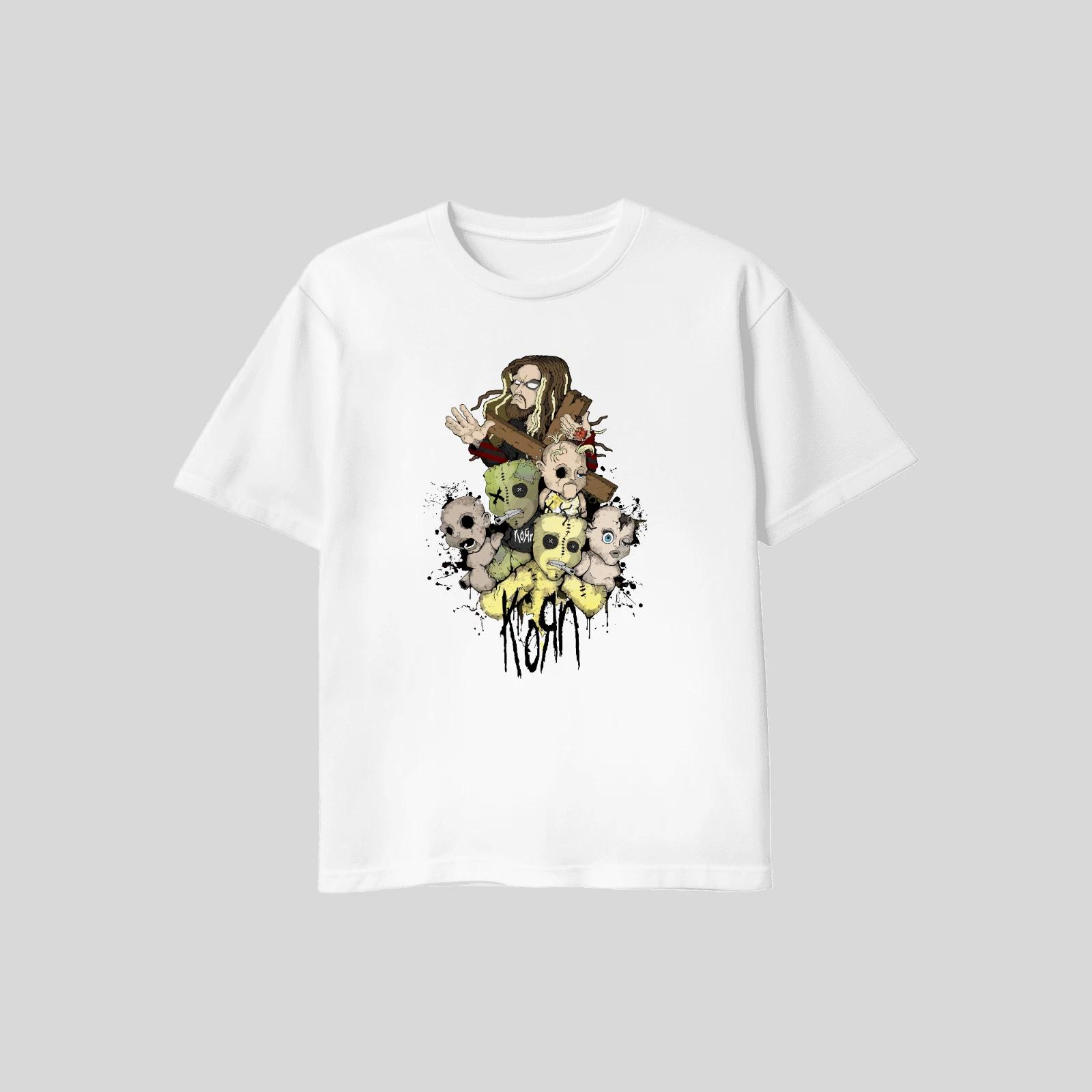 Unisex Adult Casual Graphic Korn Brian Head Welch T Shirt Gildan XL... L