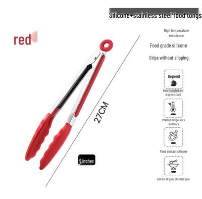 Zhaoran High-Temp Silicone Food Tongs