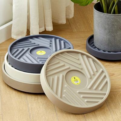 Vassoio per vasi per piante da fiori con ruote Rotazione a 360 gradi Supporto per piante rotanti Durevole vaso da fiori per giardino domestico