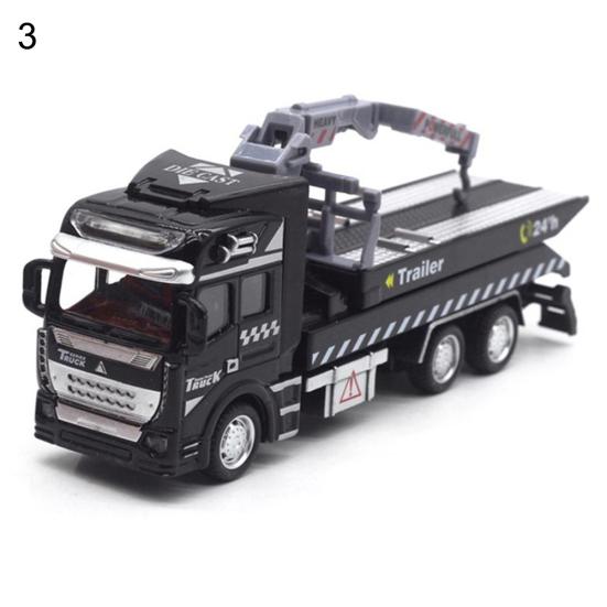 Realistic Alloy Police Rescue Transport Vehicle Pull back Car Eucation Kids Toy