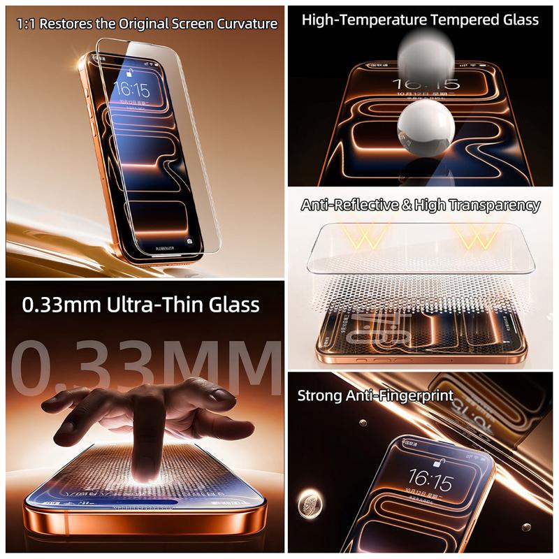 Suitable for IPhone17 Series AR Antireflection Tempered Film Apple 17Pro Max Series AR Antireflection Protective Film