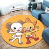 One Piece Logo Round Area Rug Carpet Rug For Living Room Bedroom Sofa Playroom Decor Nonslip Floor Mat