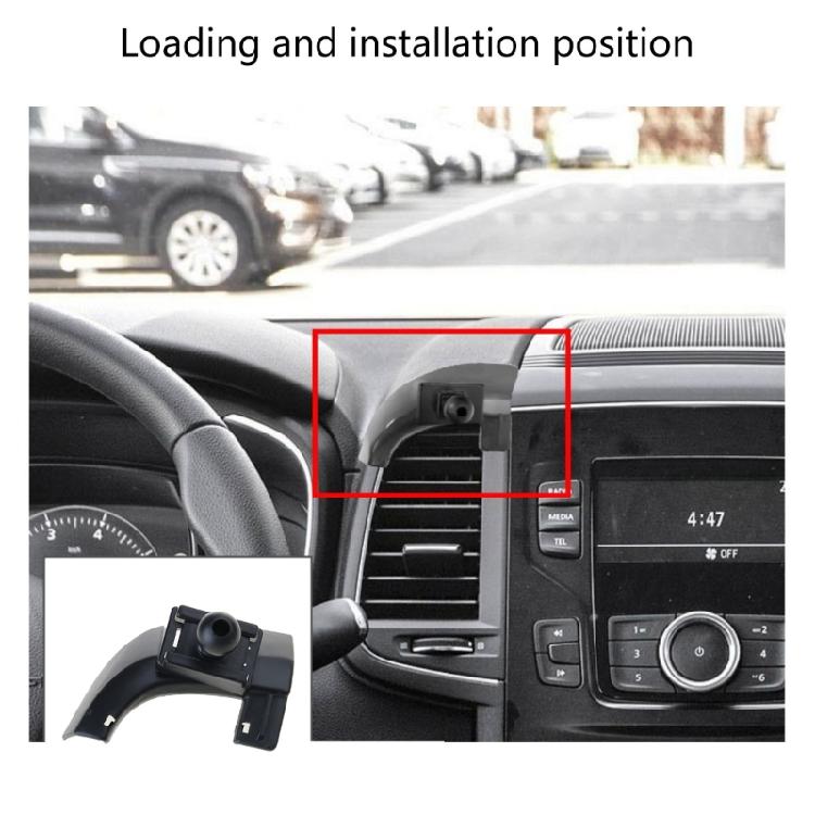 Automobile Car Mobile Holder Support Stand, Quick Release Button for for Music and Calls, Effortlessly Angles Adjustment