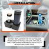 For Gmc Yukon 2007-2014 Car Dual Cup Holder Insert Drink Cup Holder Bracket Black Replacement 19154712