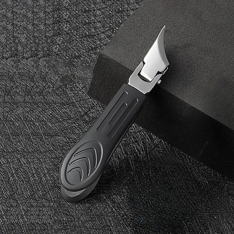 

Slanted Pointed Nail Clippers Wide Jaw Opening Anti-Splash Slanted Nail Clipper Nail Scissors Toenail Pliers Nail Care Tools чёрный