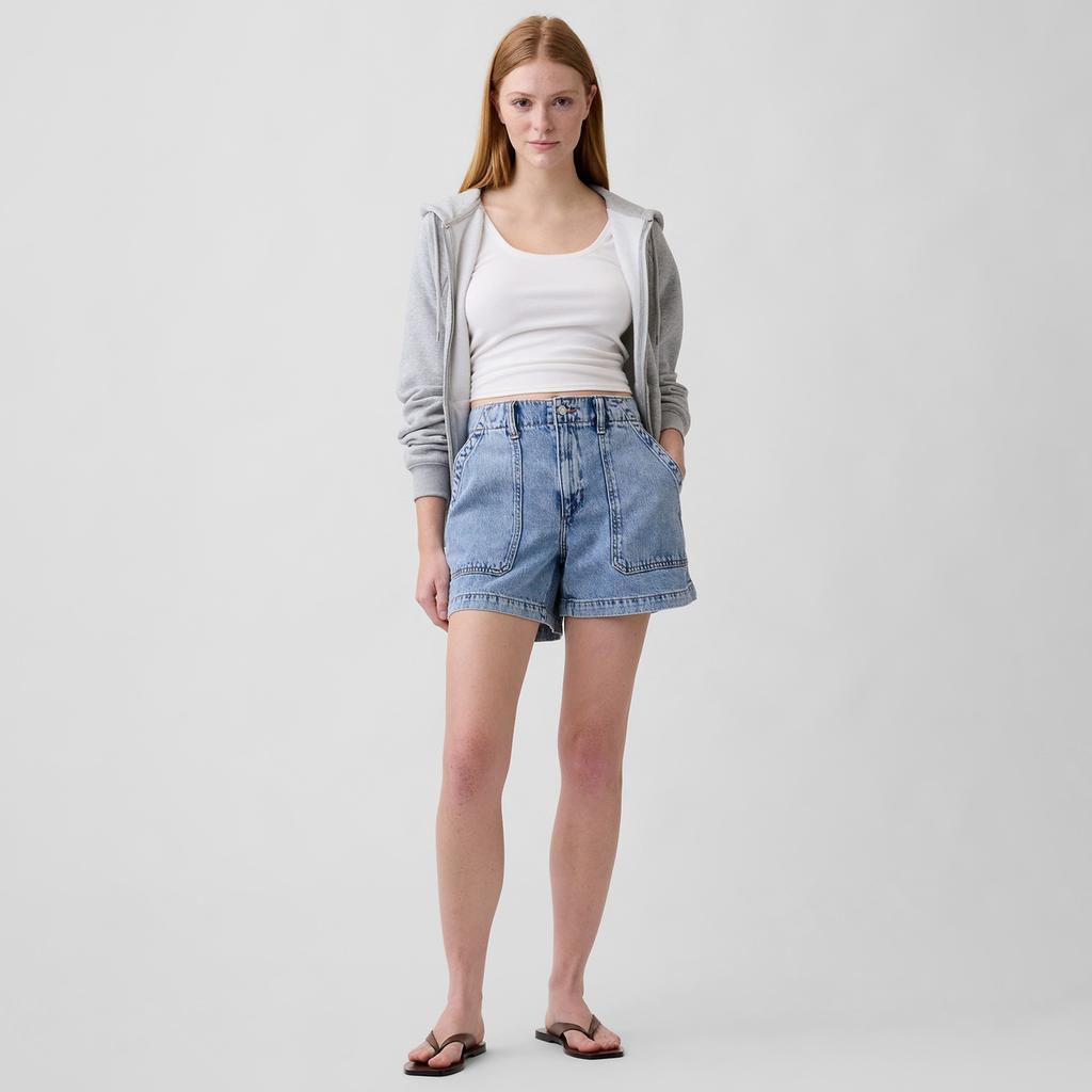 GAP Cotton Lyocell Blend Straight Leg Casual American Style Denim Shorts Women shorts 887849