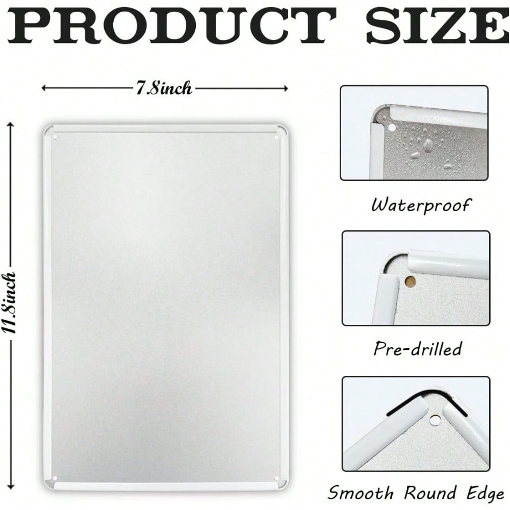 Vintage Funny Metal Tin Sign Home Bar Wall Decor 8x12 Inch