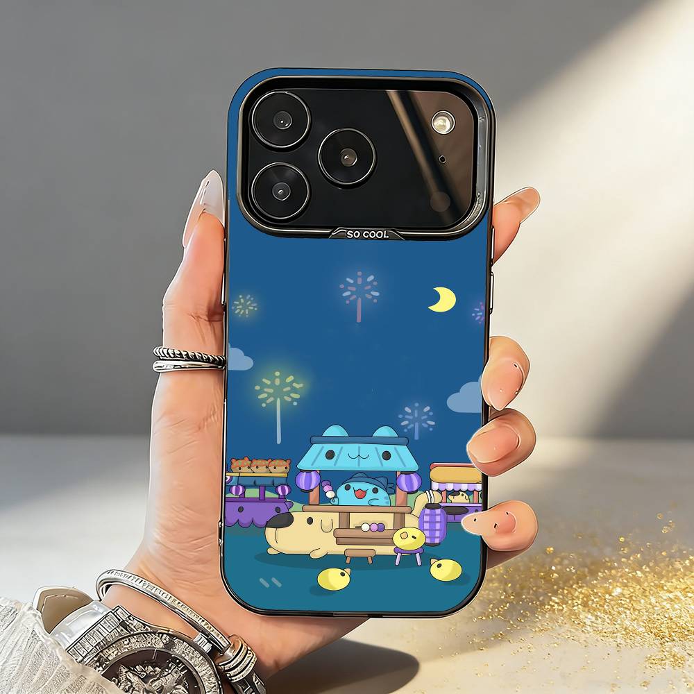 Fluffy-Cat B-Bugcat C-Capoo Phone Case For iPhone17,16,15,14,13,12,11,Pro,MAX White Matte Shockproof Cover