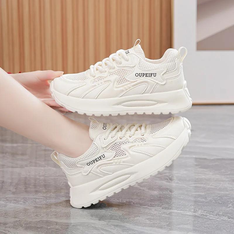 2025 Summer  New Outdoor Casual Sports Shoes Korean Edition Street Sneakers Height Increasing Casual Shoes Zapatillas De Deporte