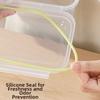 Safe Clear Refrigerator Storage Box Rectangular Stackable Trasparent Crisper Sealed Kitchen Freezer Seal Bin