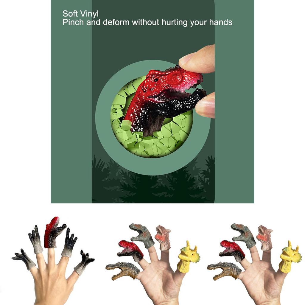 Dinosaur Finger Puppet Toy Set For Kids Fun And Educational Learning Tools For Children