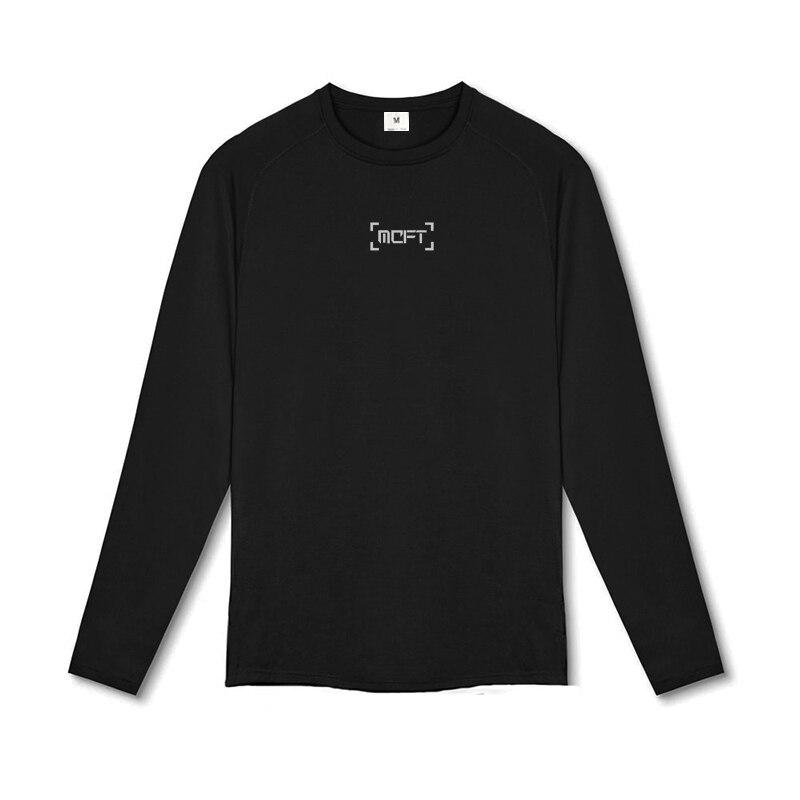 Muscleguys Autumn Men's Training Long Sleeve Sports Casual T-shirt Thin Fitness Clothes