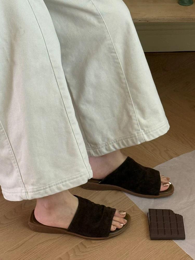 Fashion Shoes Summer Clogs Woman Female Slippers Slides Beach 2025 Flat Soft Casual Retro Leisure  Shoes Women Ladies' Slippers Pantofle