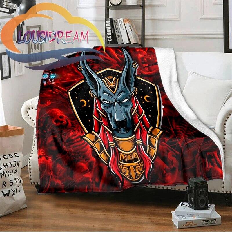 Horus Ancient Egyptian Mythology Blanket Fashion Flannel Fluffy Fleece Throw Blanket Children and Adult Gift Sofa Travel Camping