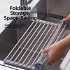 Rustproof Dish Drainer Multi-Functional Roll Up Dish Rack Sink Drain Rack  Tableware Storage